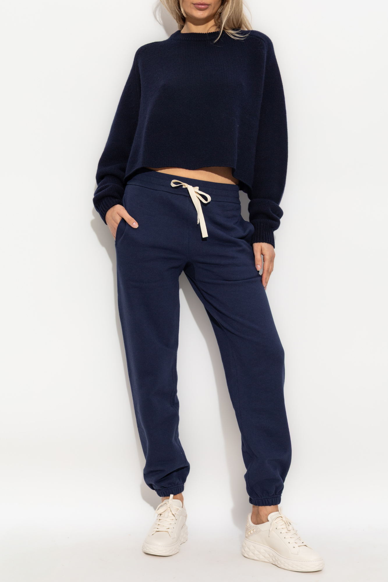 ボトムスその他 Jil Sander Navy blue cotton joggers (J53KA0006J20039 419) Navy blue Joggers JIL SANDER - Vitkac GB